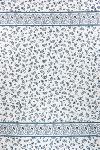 Torchon de cuisine 45 x 70 cm Blanc/Bleu motif Volutes