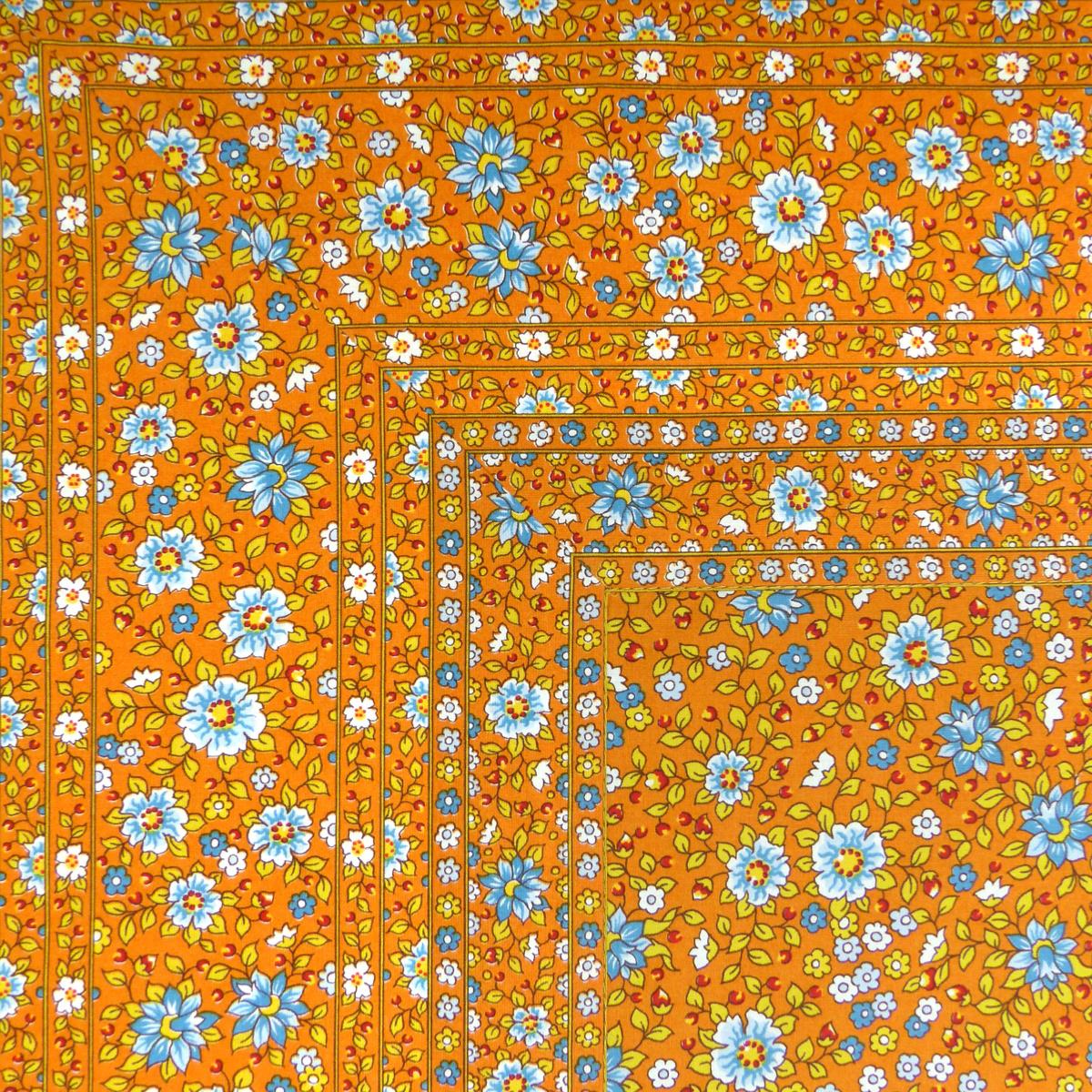 Nappe carrée 150x150 orange en polyester BROMENAP