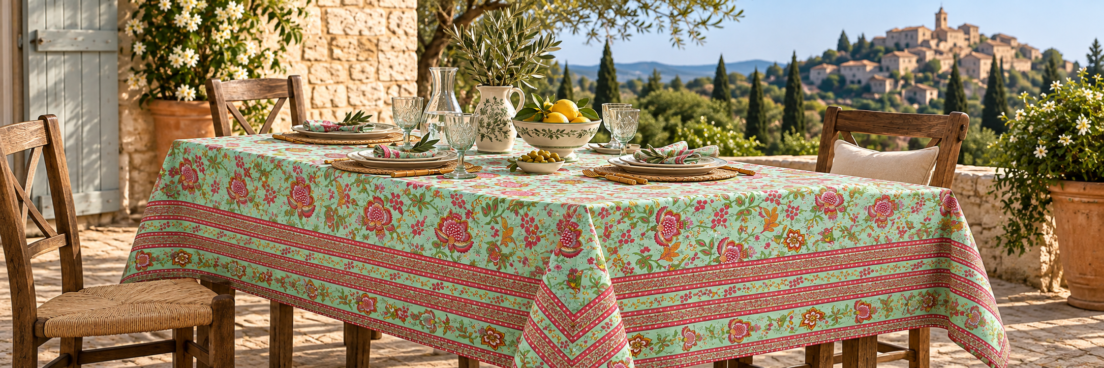 Nappe Colombes Menthe