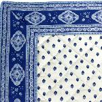 Set de table matelassé 35X45 Ecru/Bleu motif Esterel