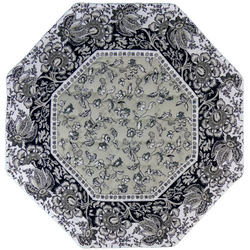 Set de table matelassé octogonal Gris motif Champêtre