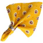 Serviette de table 45x45 cm Jaune motif Fleurettes